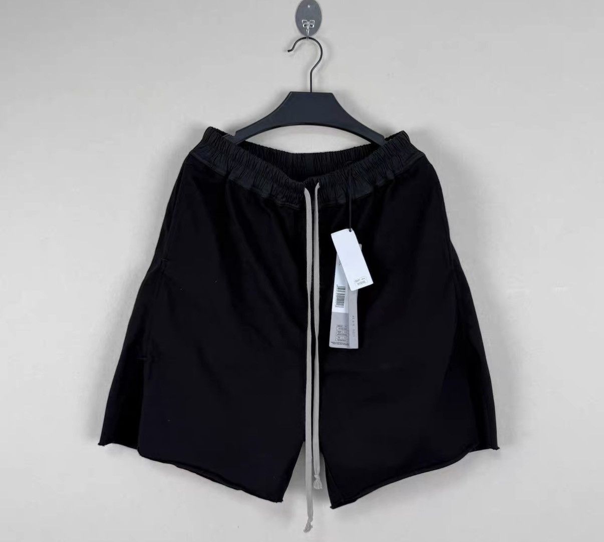 Rick Owens Rick Owens Mainline Black Side-Slit Hem Boxing Shorts Size US 36 / EU 52 - 1 Thumbnail