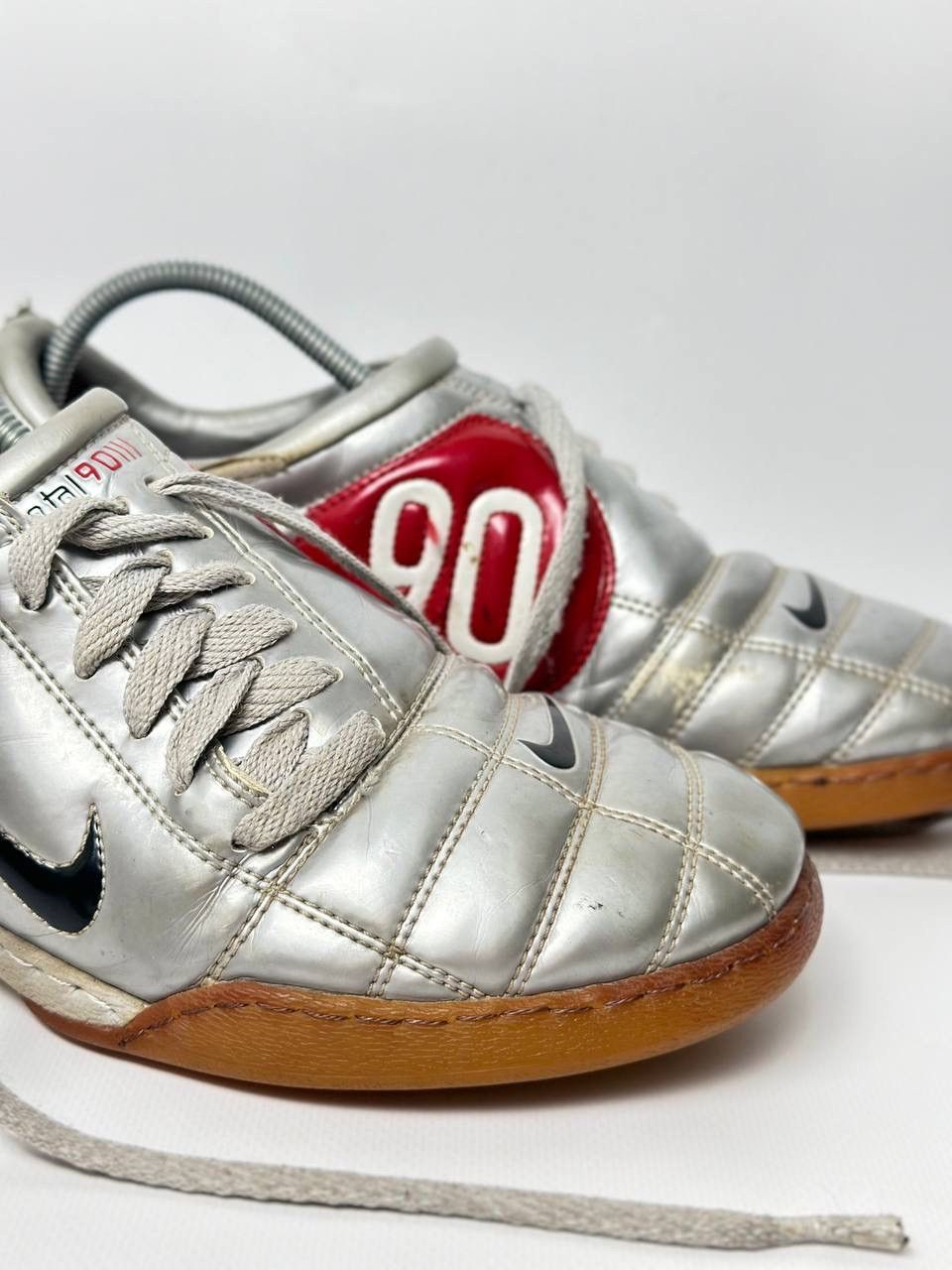 Nike 🔥2000s Nike Total 90 III Rare Silver Shoes Hype Streewear Size US 7 / EU 40 - 5 Thumbnail