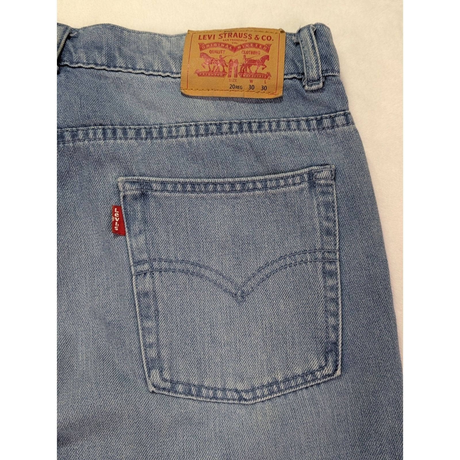 Levi's 511 Slim Sz 20 Reg W30 L30 Light Wash Distressed Boro Style Size 30" / US 8 / IT 44 - 12 Thumbnail