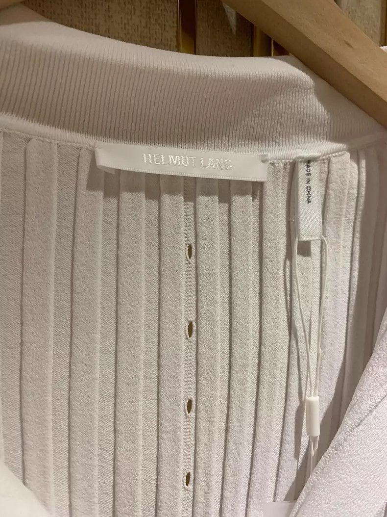 Helmut Lang HELMUT LANG White knit top Size M / US 6-8 / IT 42-44 - 2 Thumbnail