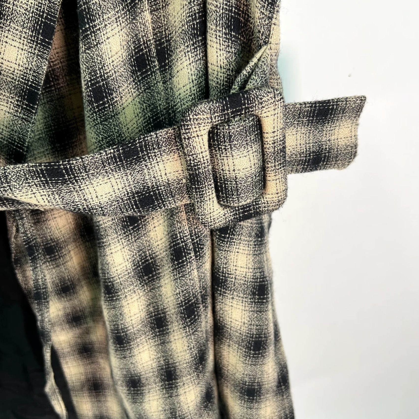 Vintage VINTAGE Gantos Beige Plaid Belted Blazer Jacket Womens Size 12 Long Sleeves Size XL / US 12-14 / IT 48-50 - 4 Thumbnail