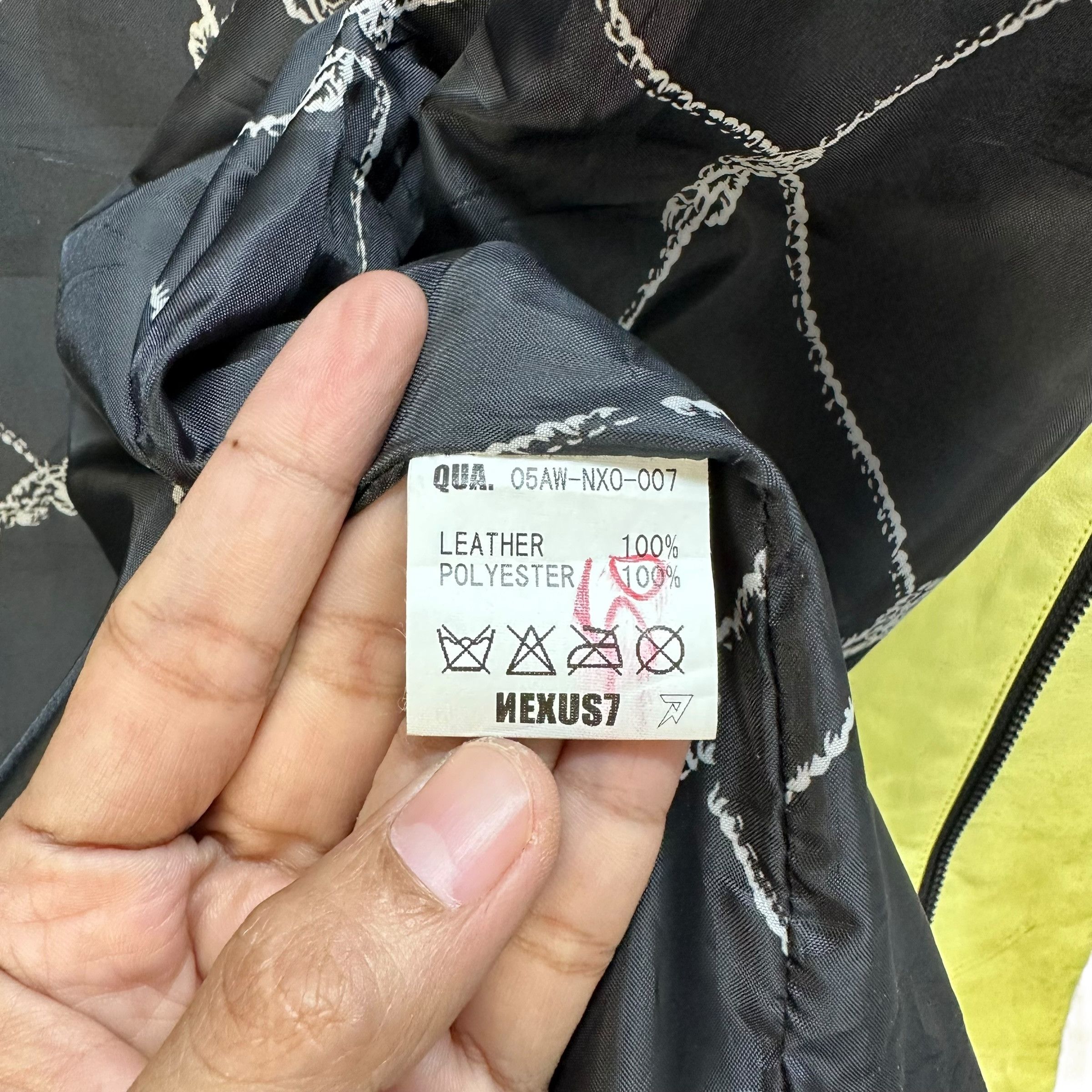 NEXUSVII NEXUS 7 NEXUS Vii AW05 Lime Green Leather Jacket #1202 Size US M / EU 48-50 / 2 - 14 Thumbnail