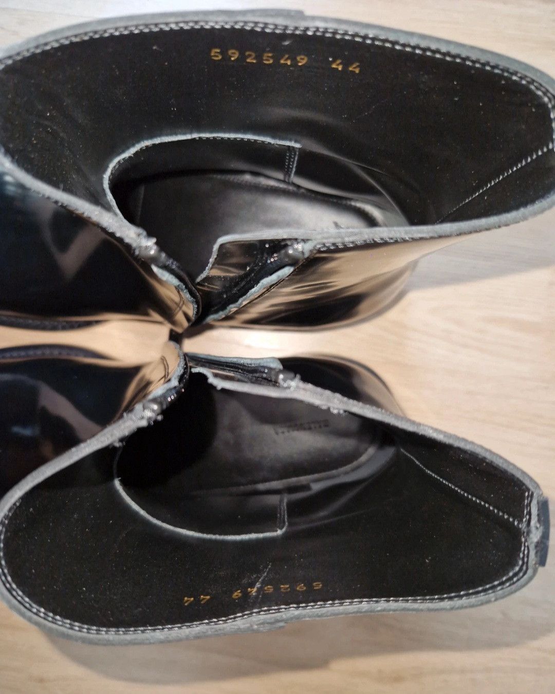 Balenciaga Balenciaga boots in black varnished calfskin brilliant Size US 11 / EU 44 - 17 Thumbnail