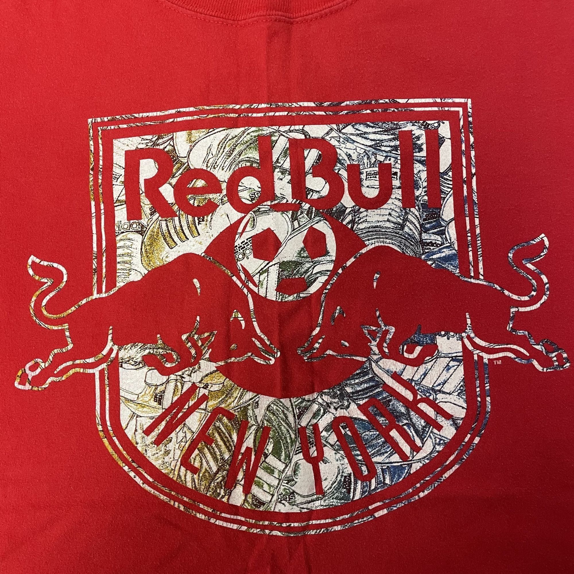 Adidas Vtg Y2K Adidas RED BULL New York Front Back LOGO T Shirt Size US M / EU 48-50 / 2 - 6 Thumbnail