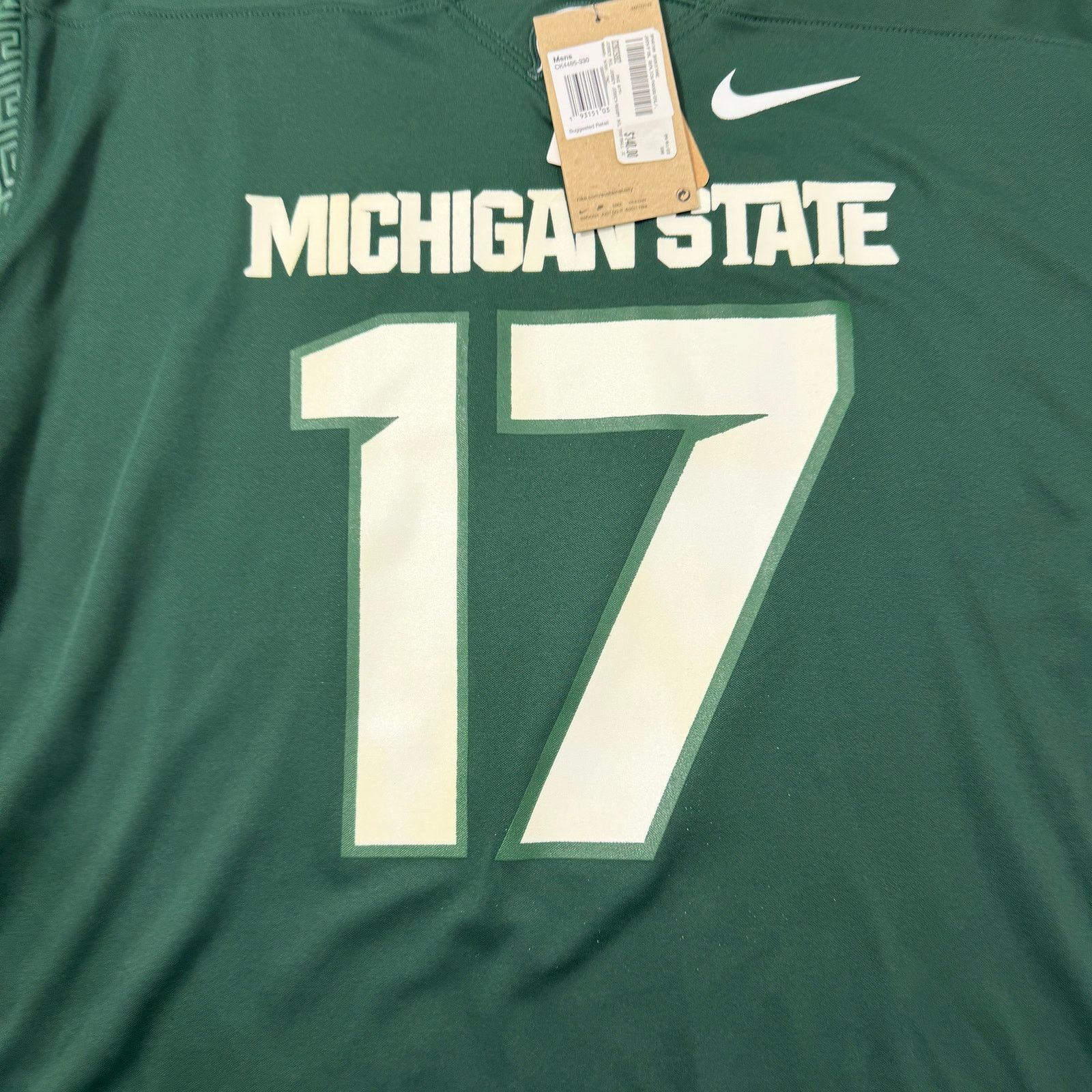 Nike Nike Michigan State Spartans Tre Mosley Football Jersey 2XL Size US XXL / EU 58 / 5 - 3 Thumbnail