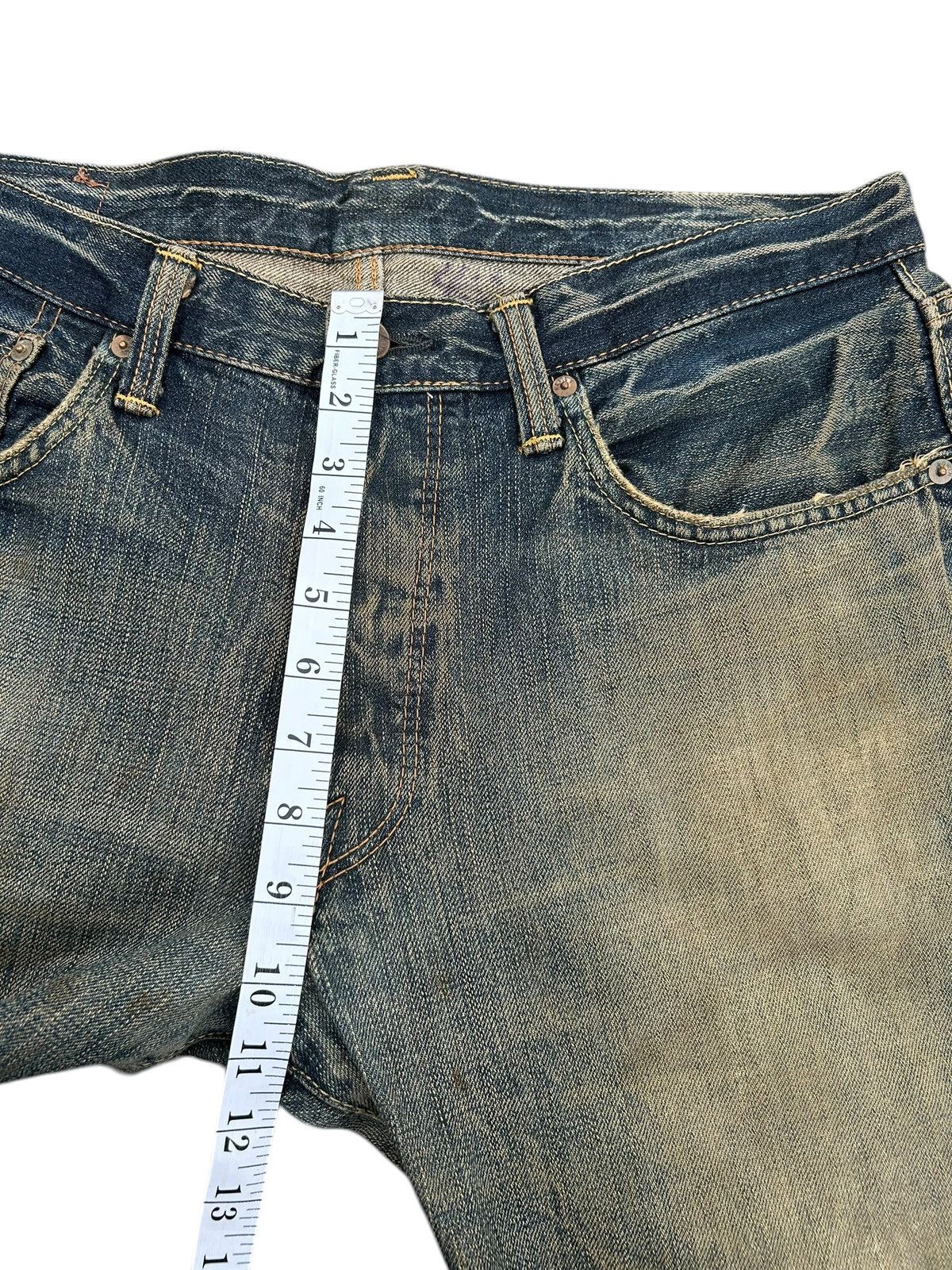 Kapital Rusty Vintage Edwin 505 BXX Selvedge Distressed Denim Jeans Size US 36 / EU 52 - 23 Thumbnail