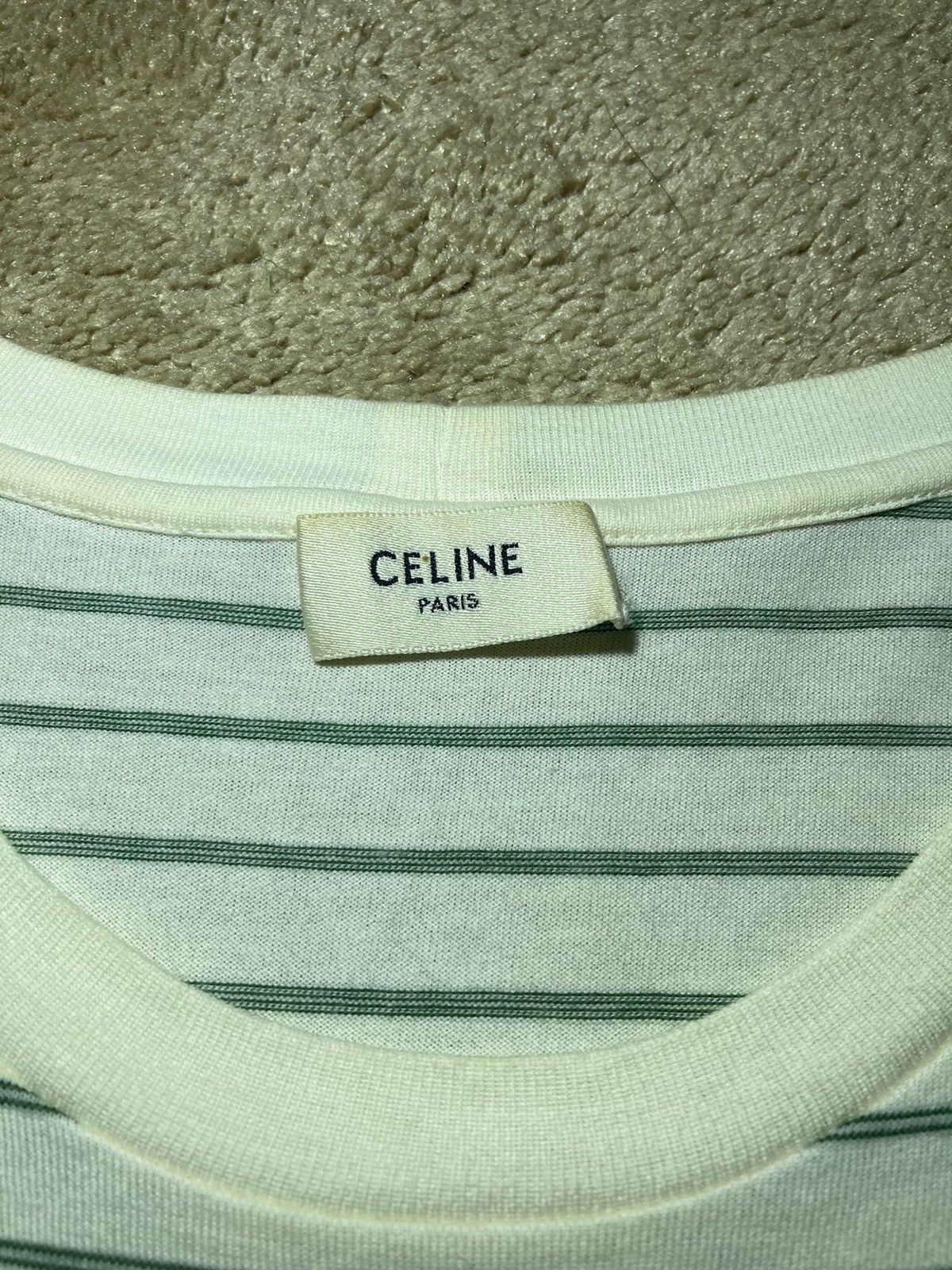 Celine × Hedi Slimane SS20 Celine I Have Nostalgia Never Known Green Striped 2020 Size US XS / EU 42 / 0 - 3 Thumbnail