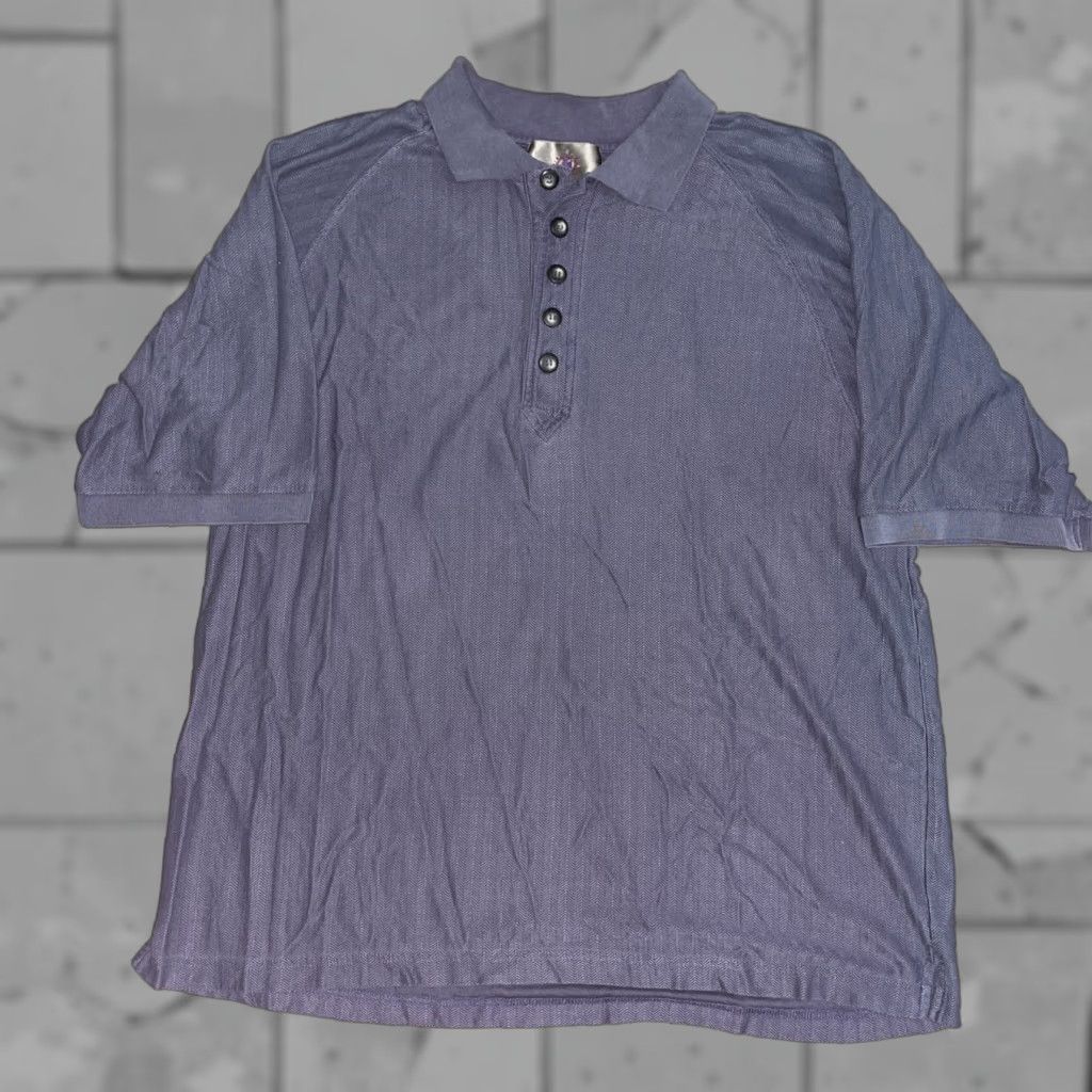 Vintage The Territory Ahead purple silk polo L Mens Regular Short Sleeve Button-Up Shirt Size US L / EU 52-54 / 3 - 1 Thumbnail