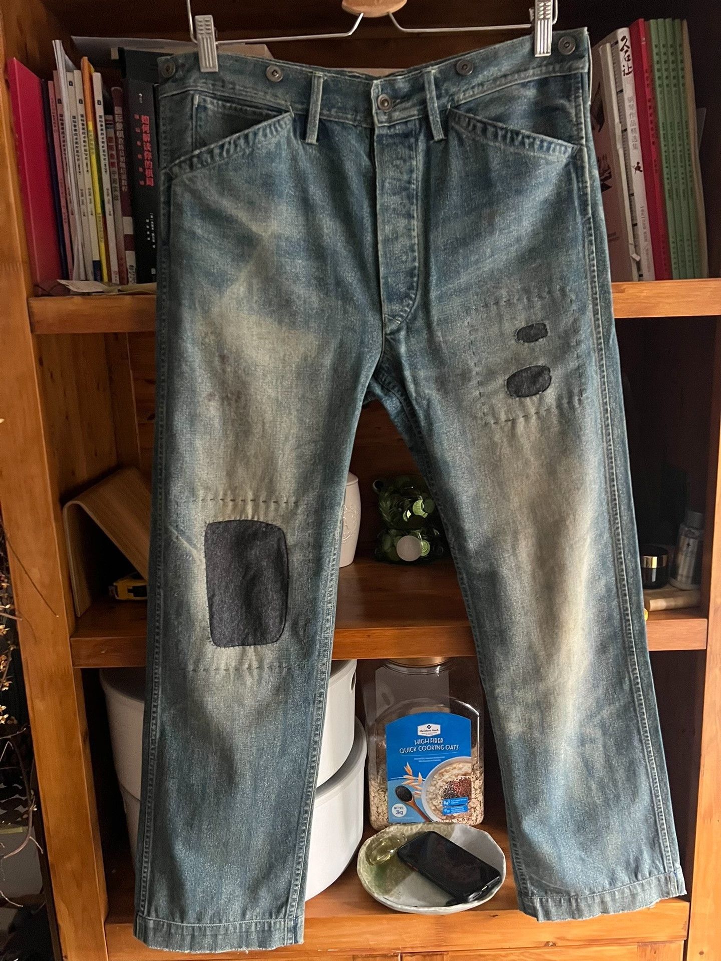RRL Ralph Lauren RRL Double RL Railway Worker Patch Work Pants Size US 32 / EU 48 - 2 Thumbnail
