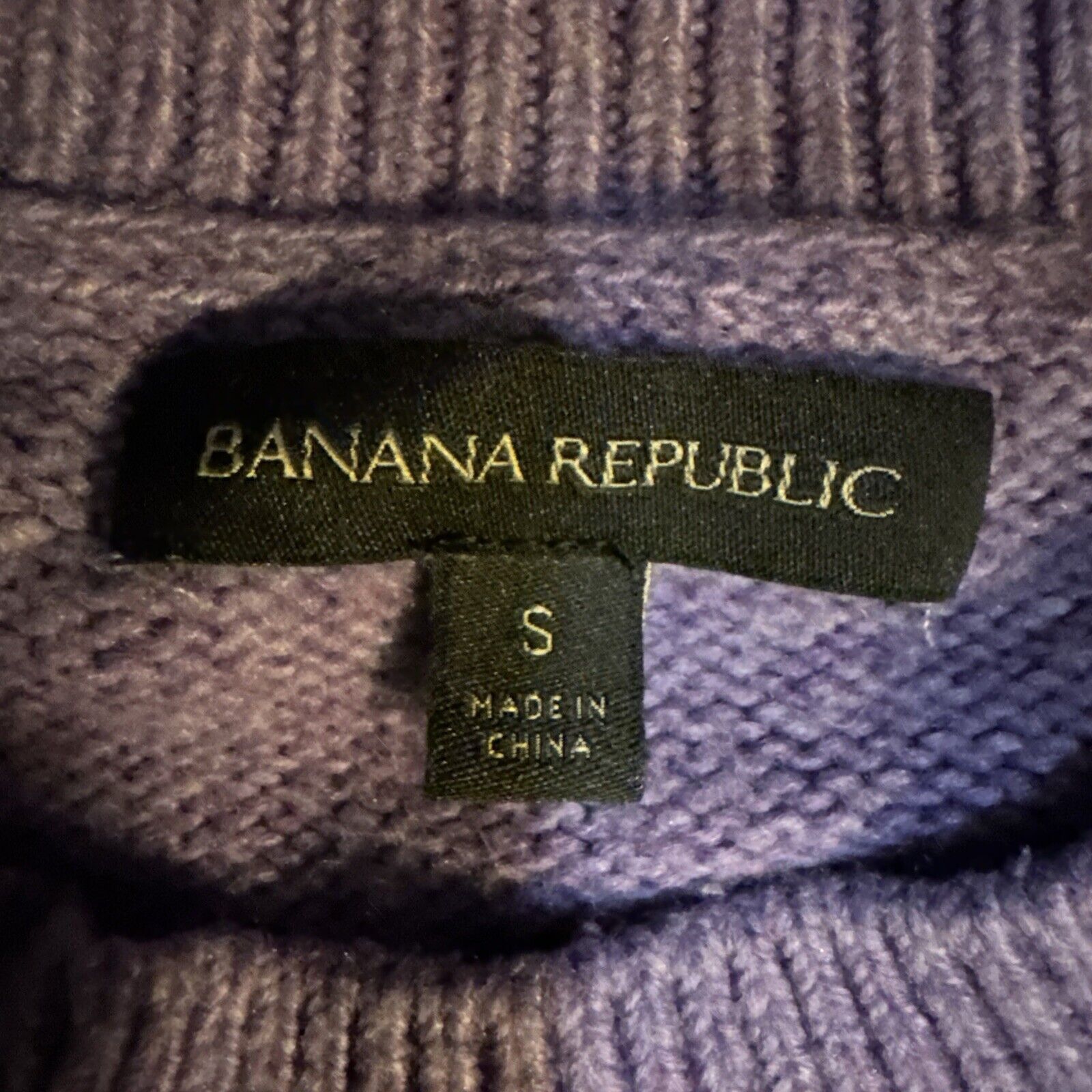 Banana Republic Banana Republic Sweater Womens S Purple SHRUNKEN Cotton Acry Size S / US 4 / IT 40 - 2 Thumbnail