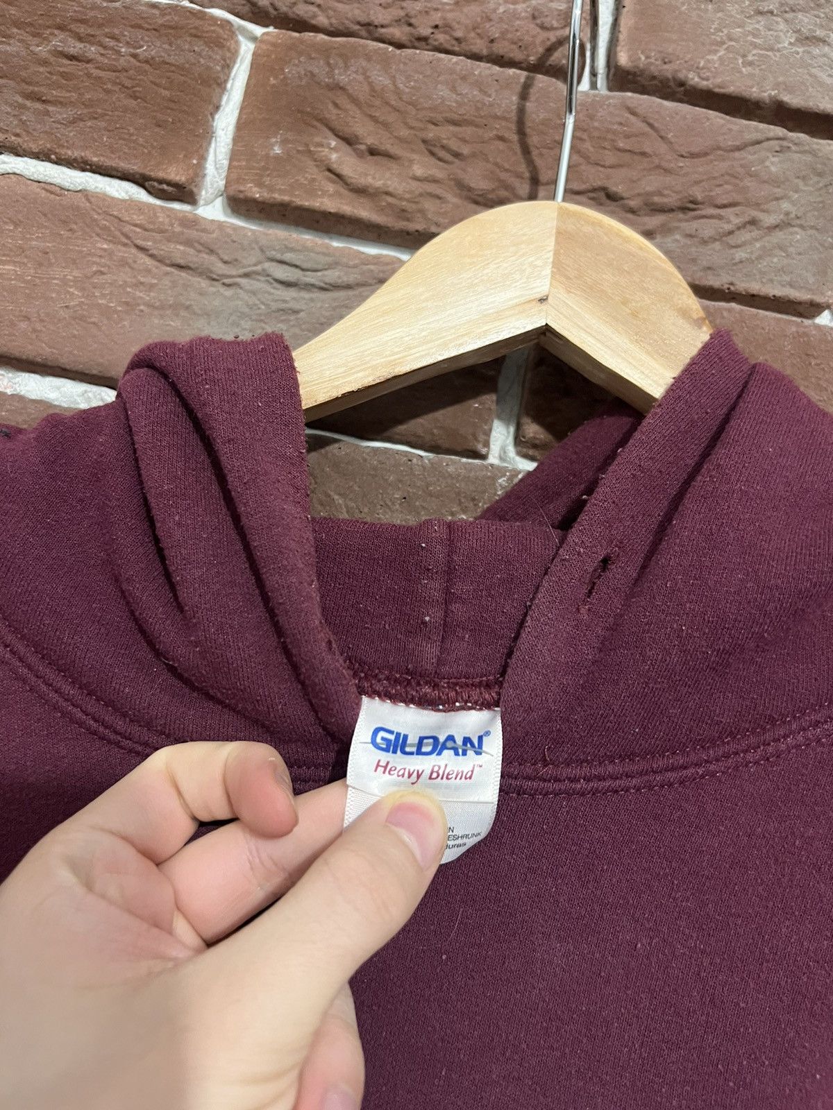 Pigalle Vintage Rare Pigalle Box Logo Burgundy Hoodie Og Streetwear Size US L / EU 52-54 / 3 - 7 Thumbnail