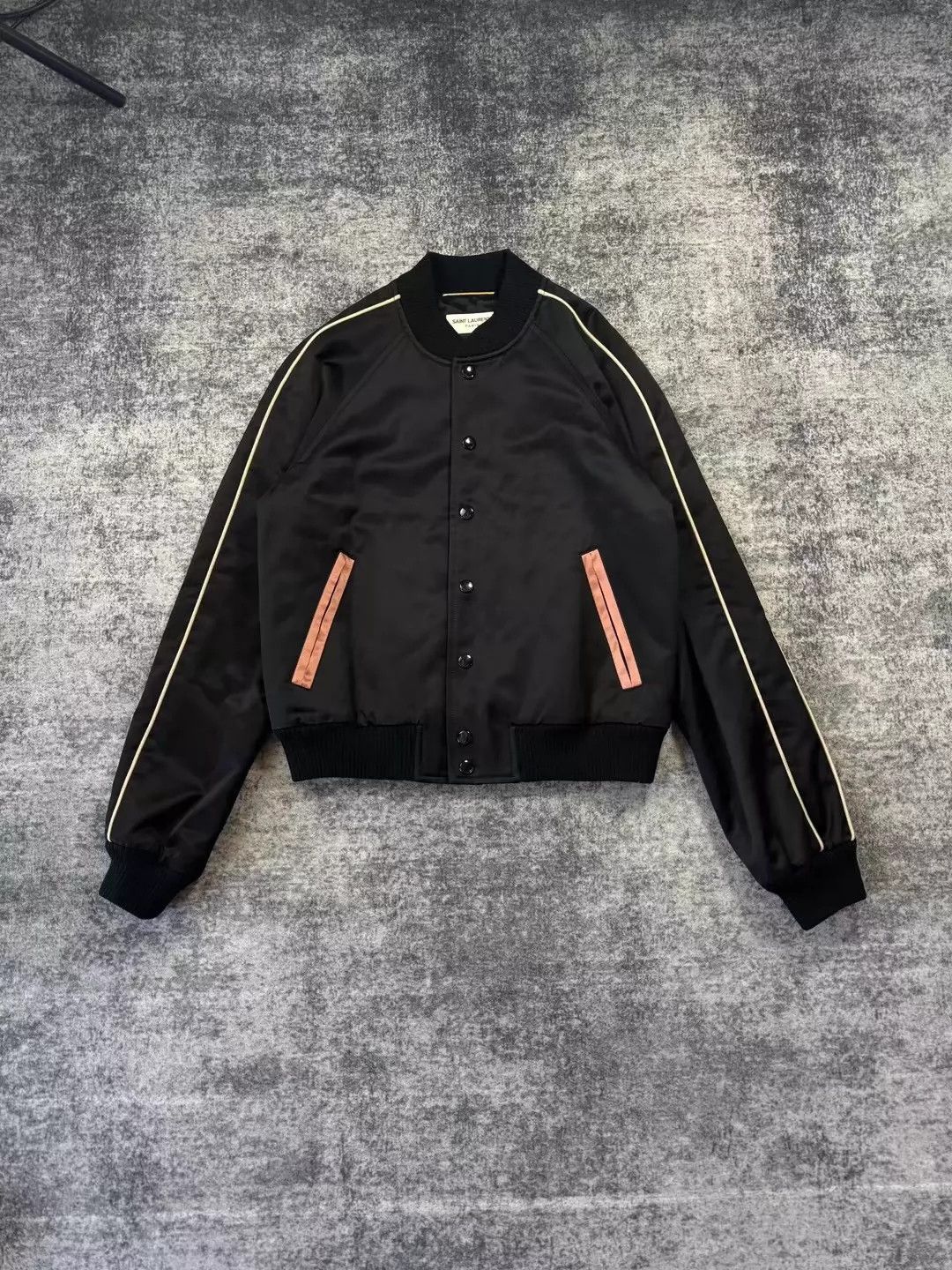 Saint Laurent Paris Back logo baseball jacket