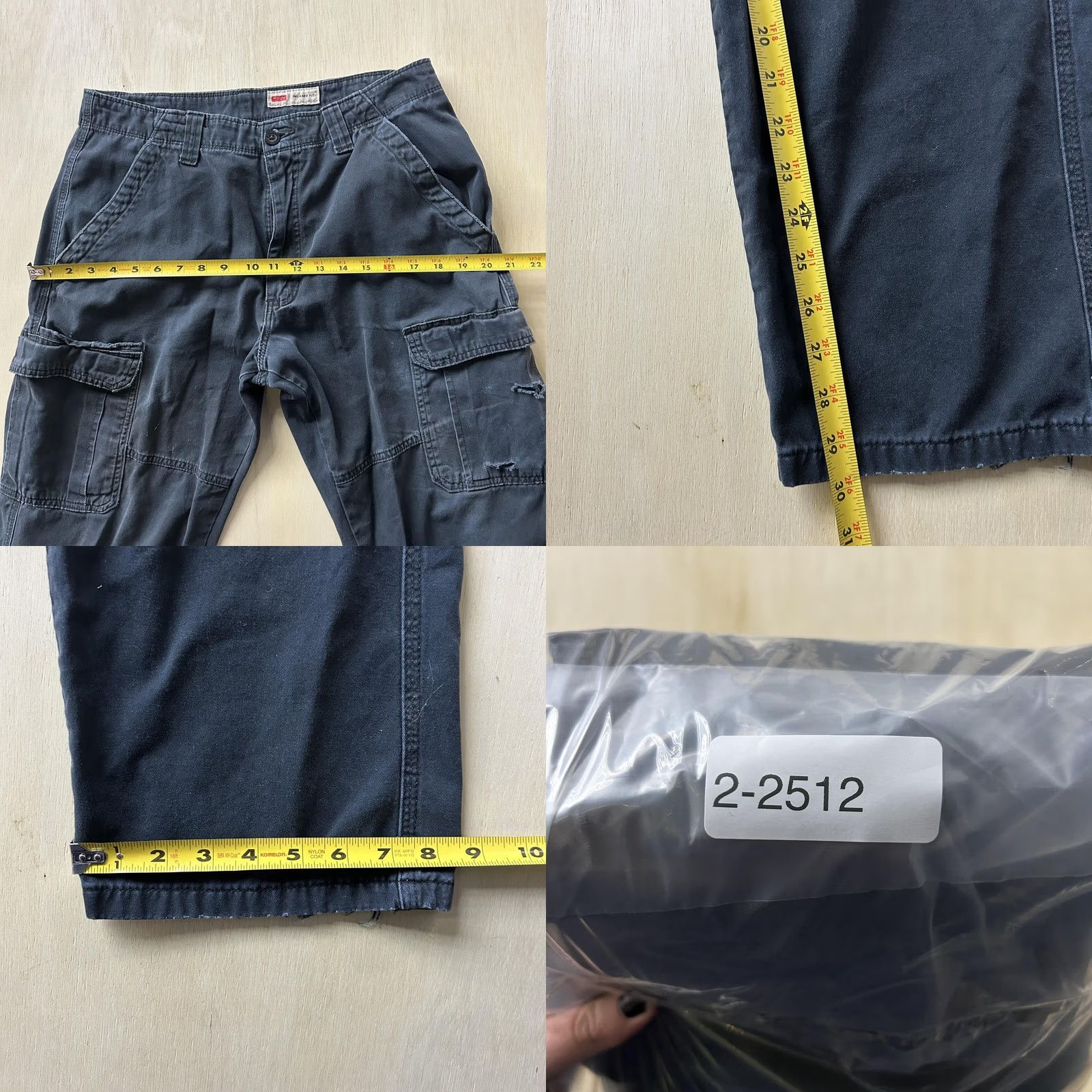 Wrangler VINTAGE? Wrangler Cargo Pants Mens 34x36 Black Relaxed Fit Straight Leg Workwear Pants Size US 34 / EU 50 - 8 Thumbnail