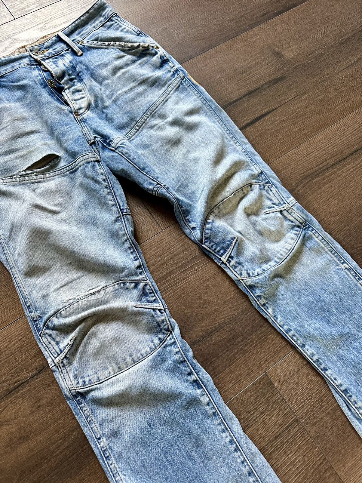 G-Star Vintage Gstar Raw Y2K Distressed Pants 96 Size US 34 / EU 50 - 8 Thumbnail