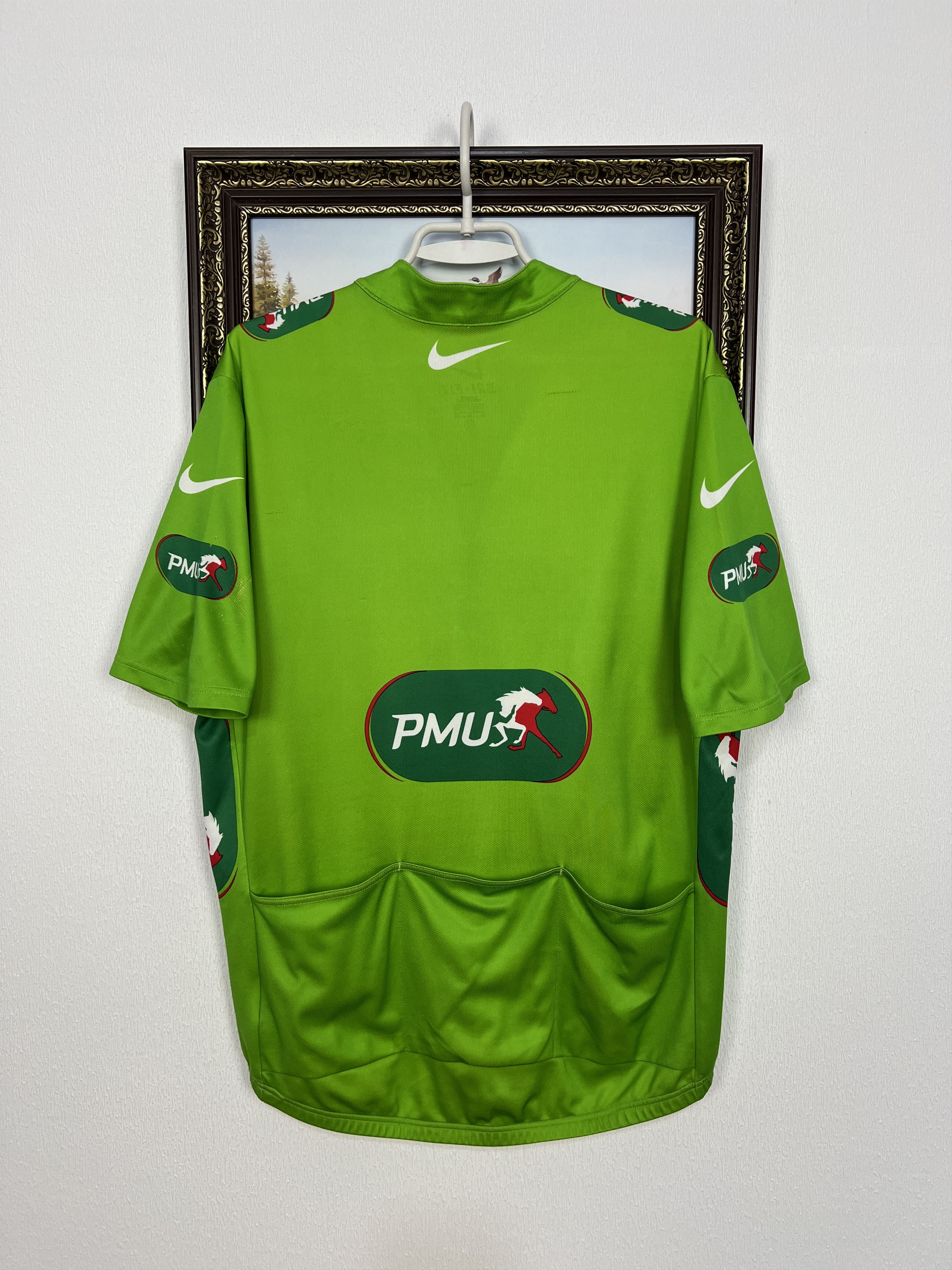 Nike Vintage 2010 Nike Jersey PMU Tour de France Green Cycling Size US XL / EU 56 / 4 - 12 Thumbnail