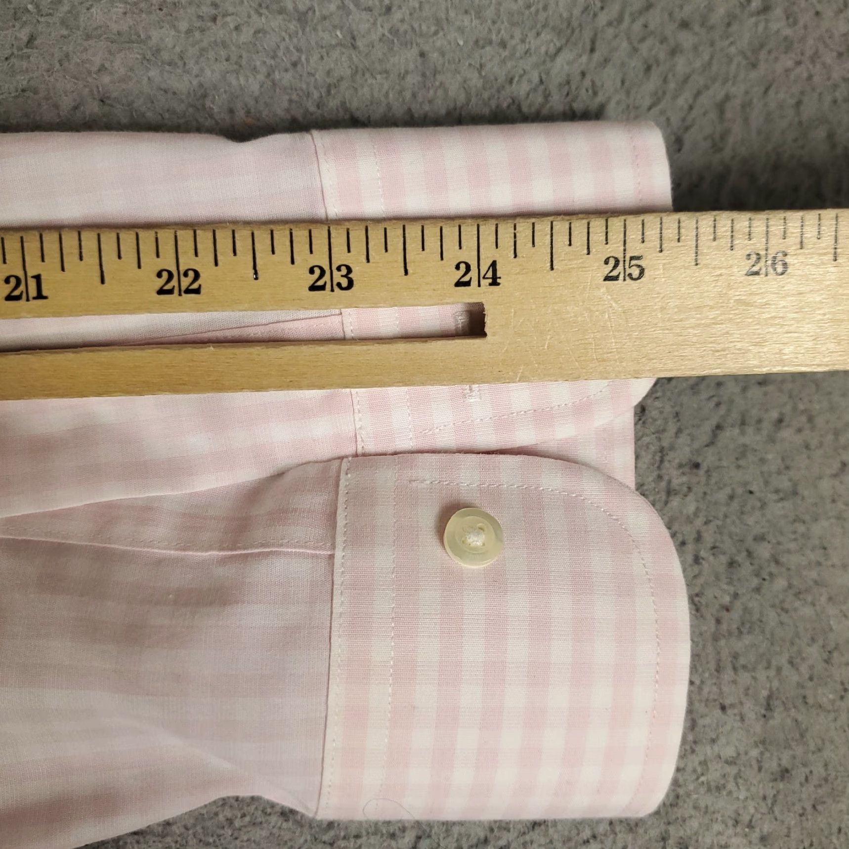 Brooks Brothers Brooks Brothers Shirt Mens 17.5 Pink Check Regent Dress Button Up Long Sleeve Size 46R - 6 Thumbnail