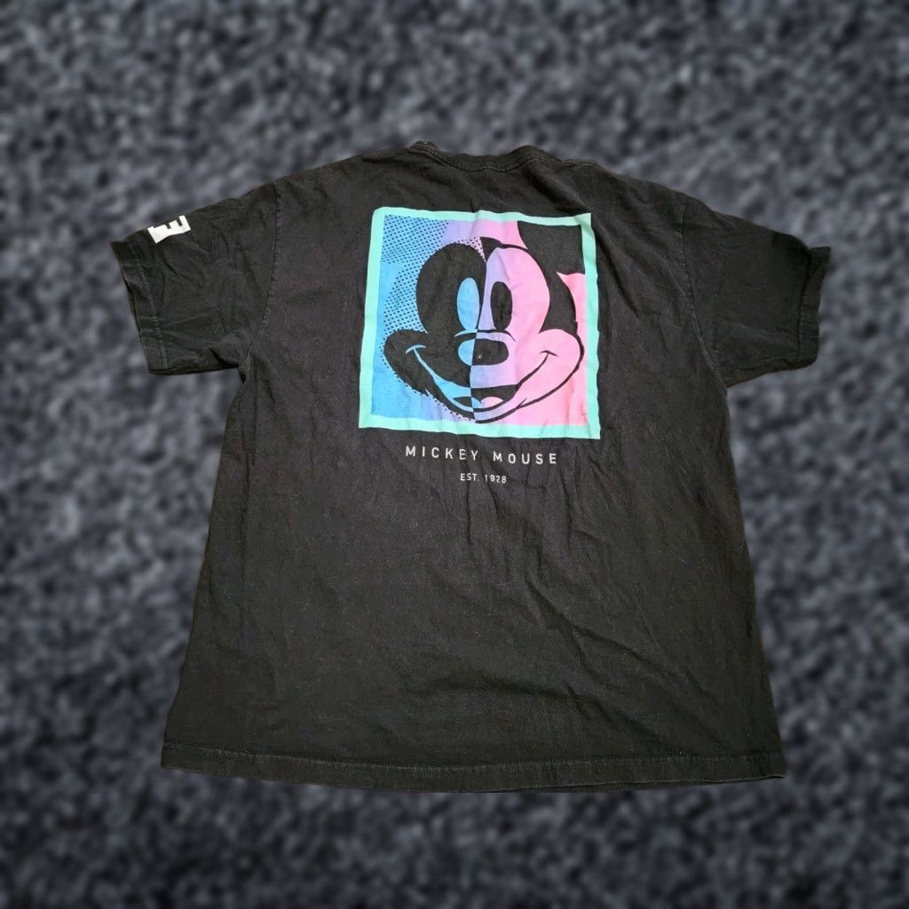 Disney Neff Disney Collection Shirt Mens XL Black Mickey Mouse T Shirt Cartoon Size US XL / EU 56 / 4 - 1 Thumbnail