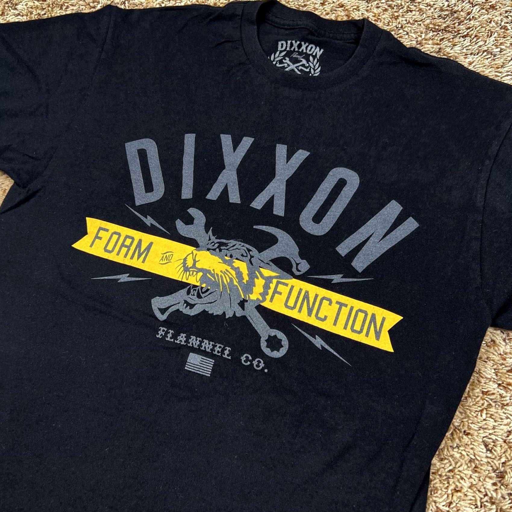 CO Dixxon Flannel Co T-Shirt Mens M Black Cotton Logo Graphic Shirt Size US M / EU 48-50 / 2 - 4 Thumbnail