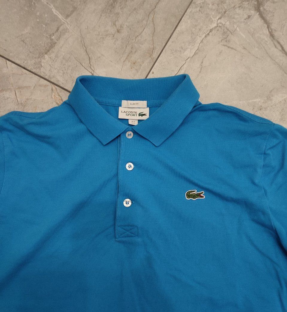 Lacoste Lacoste Sport slim fit blue Short Sleeve Polo Shirt L size Size US L / EU 52-54 / 3 - 4 Thumbnail