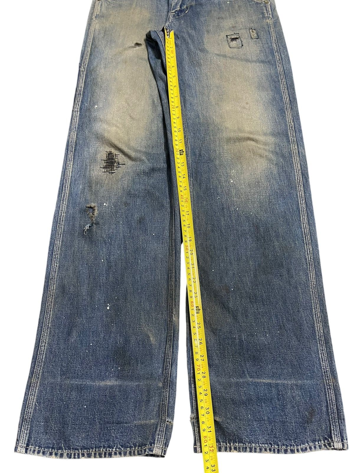 Stevenson Overall Co. Vintage Japan Stevenson Overall Co Mud Wash Carpenter Jeans Size US 30 / EU 46 - 15 Thumbnail