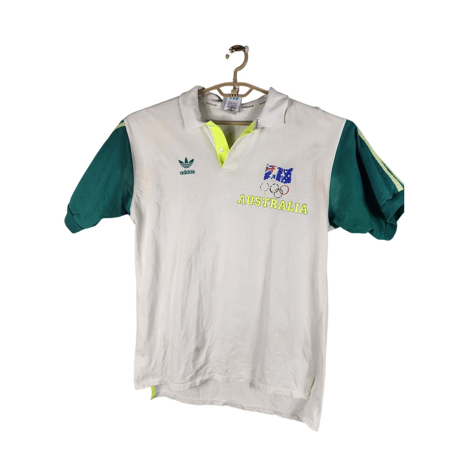 Adidas Vintage 1992 Adidas Australia Olympic Polo Men's 2X Size US XXL / EU 58 / 5 - 1 Thumbnail
