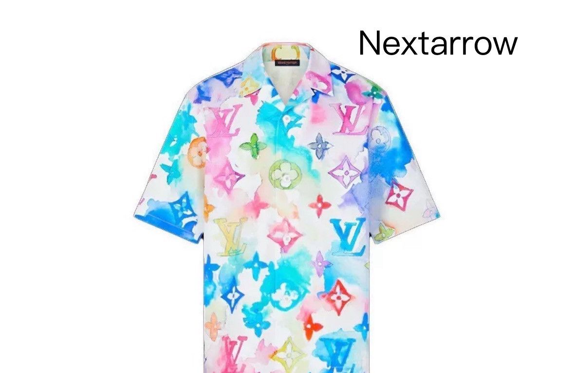 Louis Vuitton Louis Vuitton Colorful ink full logo short sleeved shirt Size US XS / EU 42 / 0 - 1 Thumbnail