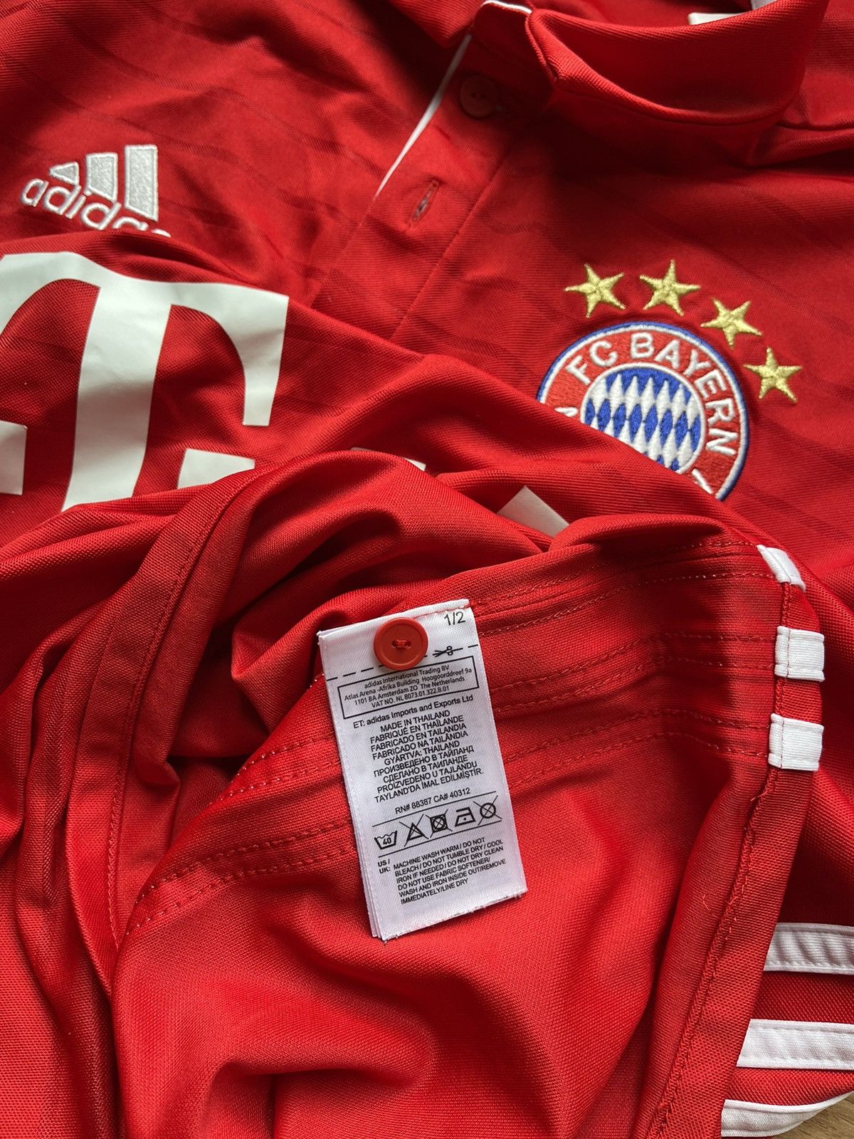 Adidas 2016 Adidas Bayern Munich #7 Ribery red soccer jersey Size US M / EU 48-50 / 2 - 10 Thumbnail