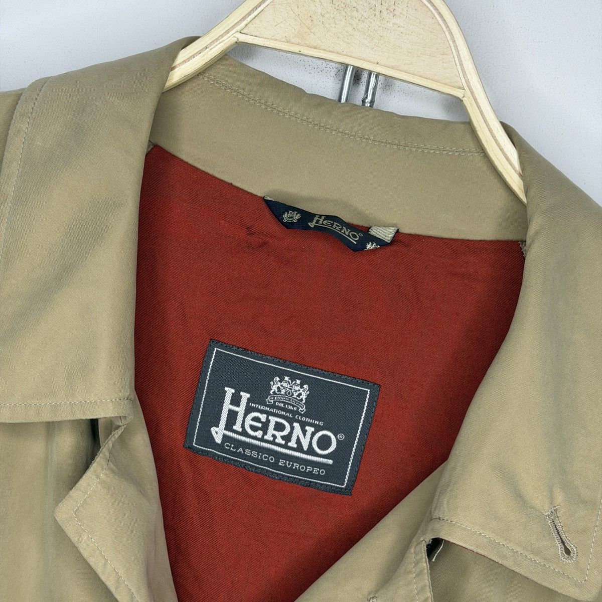 Herno HERNO Made in Italy Light Cotton Trench Coat Size US L / EU 52-54 / 3 - 5 Thumbnail