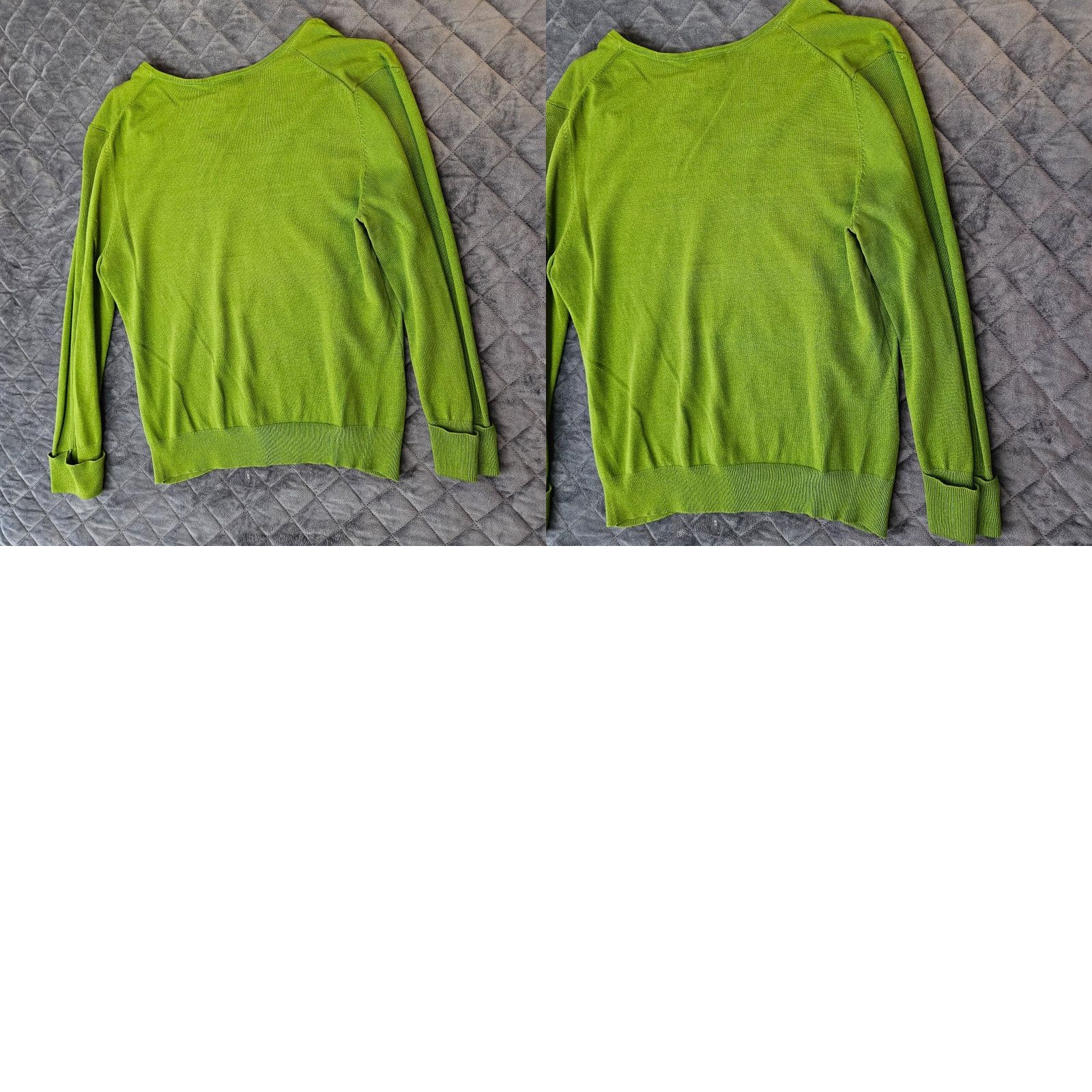 Vintage Vintage Spenser Jeremy Sweater Size L Green Knit Long Sleeve V-Neck Ribbed Size L / US 10 / IT 46 - 9 Thumbnail
