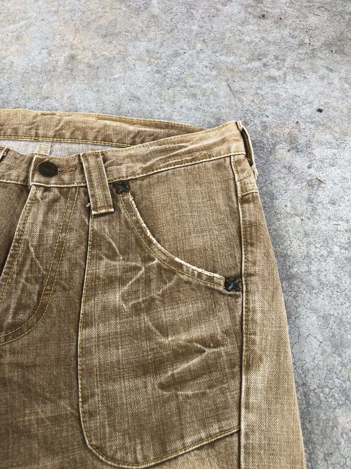 If Six Was Nine Japanese Lee Flared Jeans distressed Jeans Size US 30 / EU 46 - 15 Thumbnail
