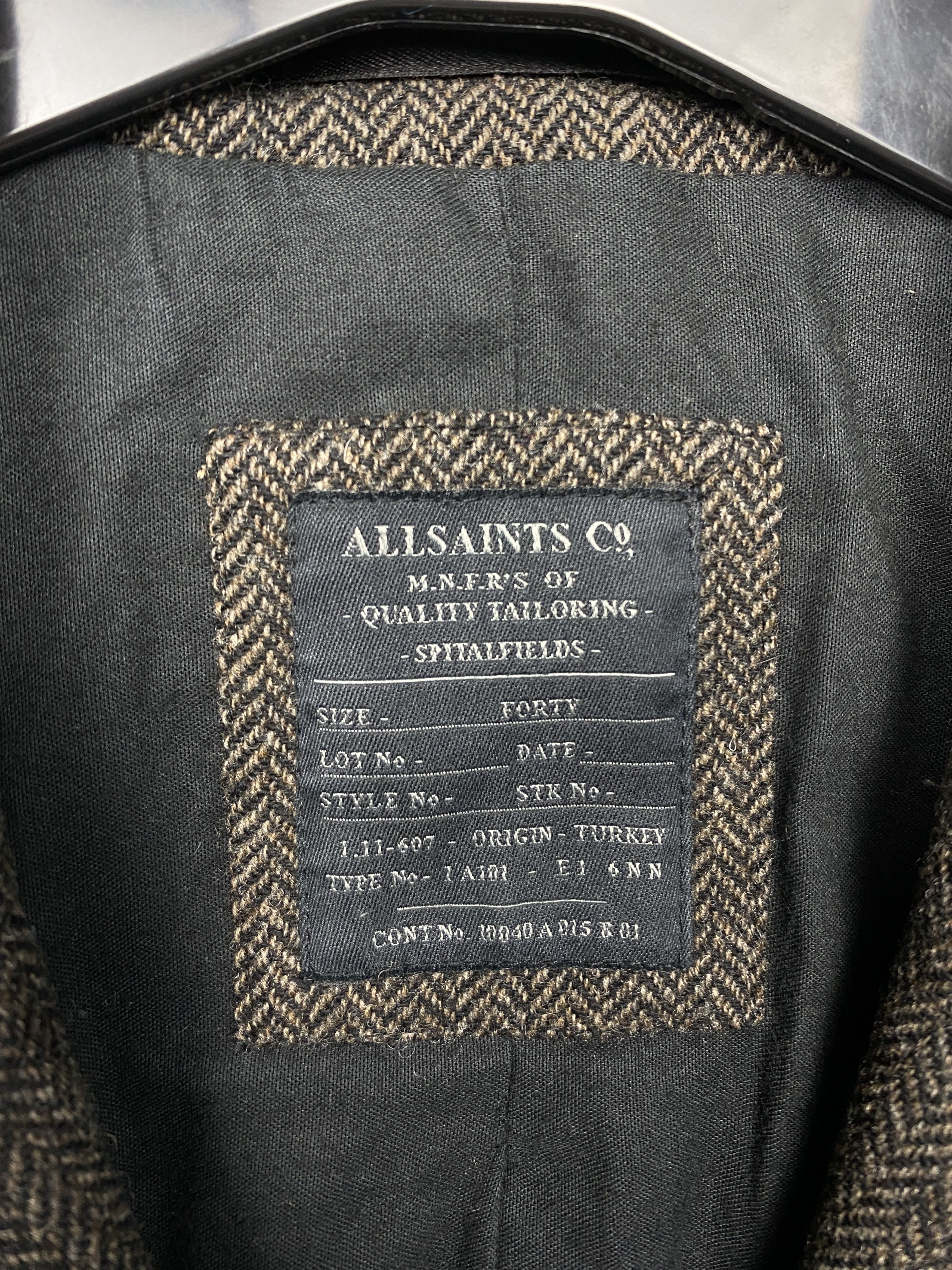 Allsaints Allsaints Vintage Pitch Wool Coat Jacket Size US M / EU 48-50 / 2 - 3 Thumbnail