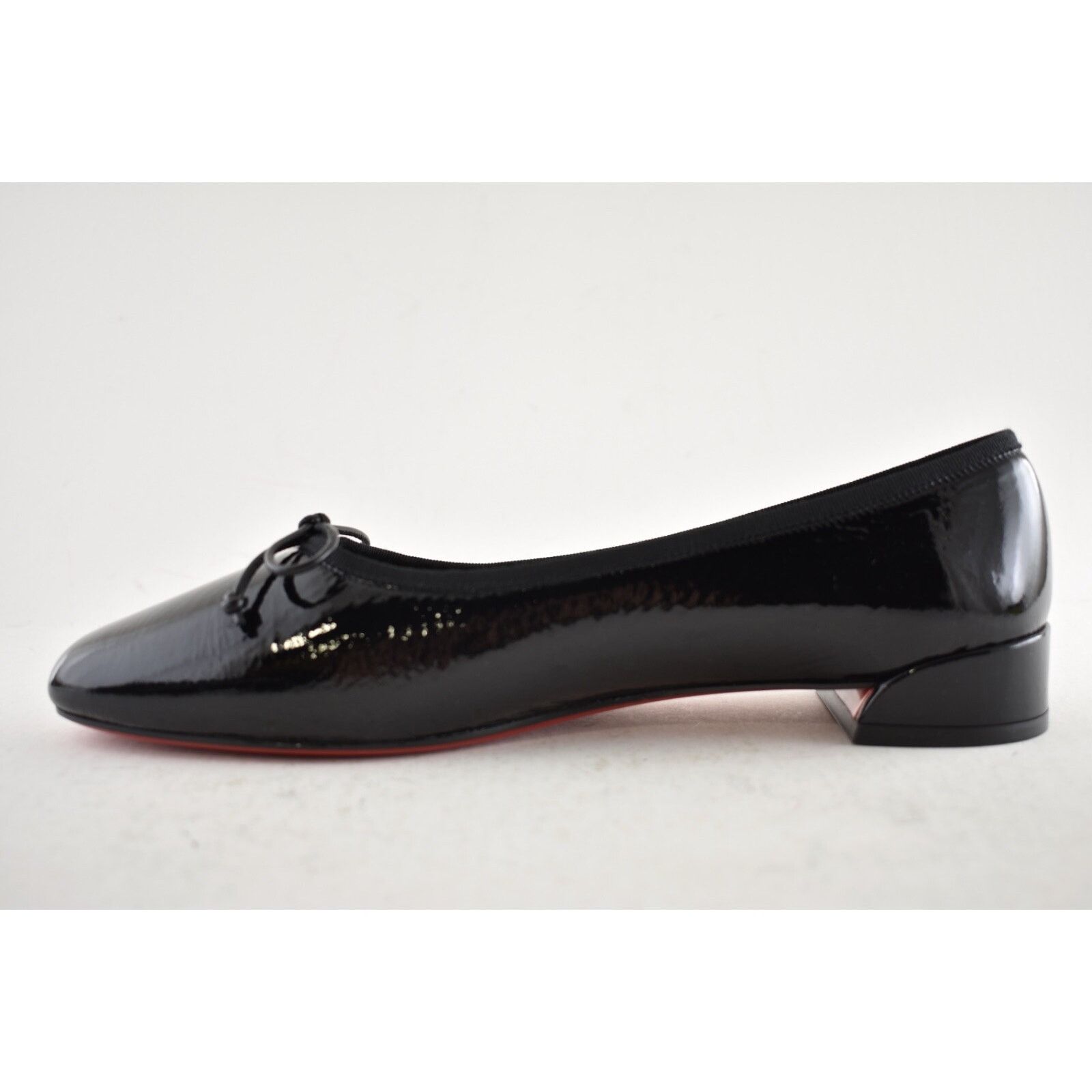 Christian Louboutin Christian Louboutin Sweetie Jane Flat Black Patent Leather Size US 11.5 / IT 41.5 - 10 Thumbnail