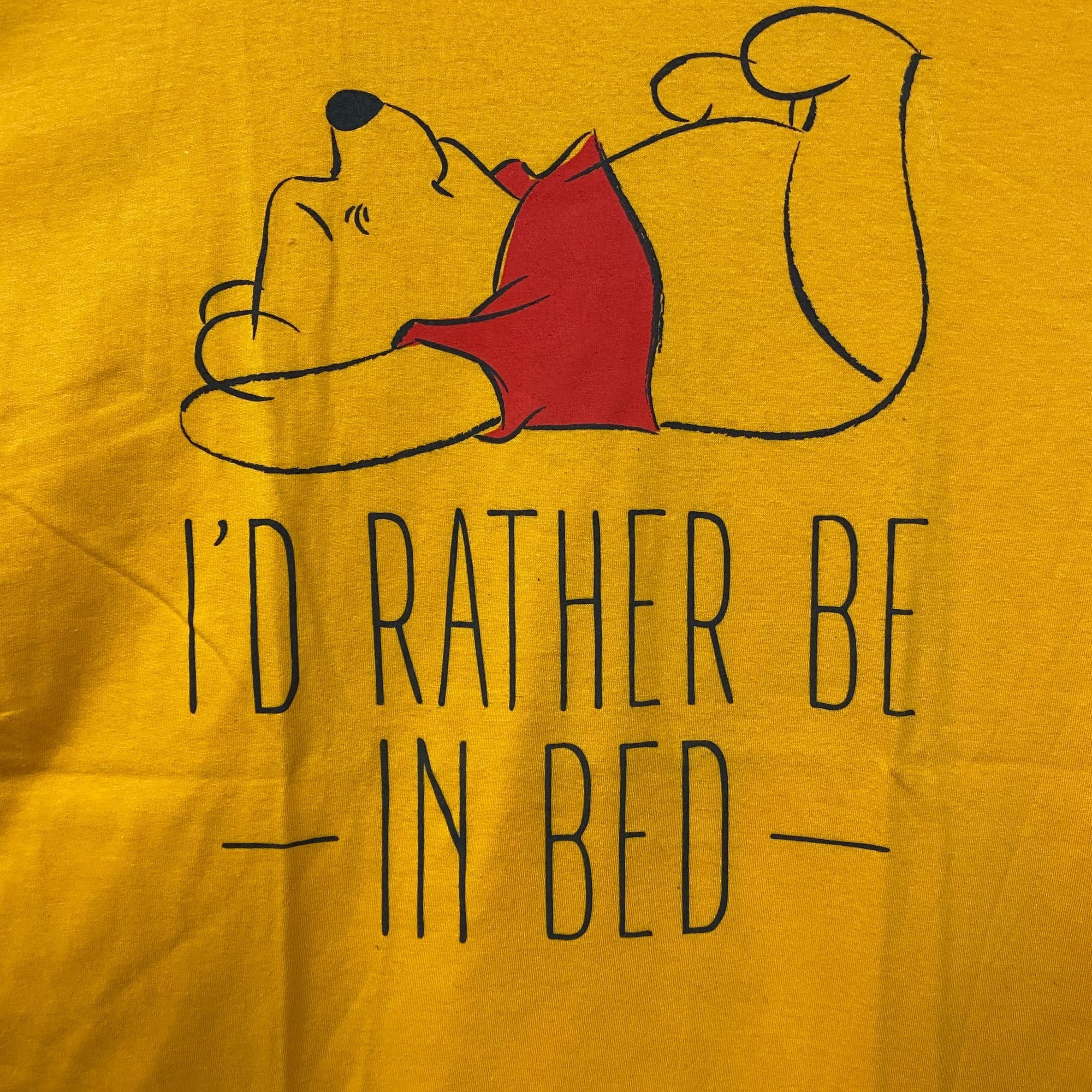 Disney Disney Winnie the Pooh I'd Rather Be In Bed T-Shirt Large Size US L / EU 52-54 / 3 - 2 Thumbnail