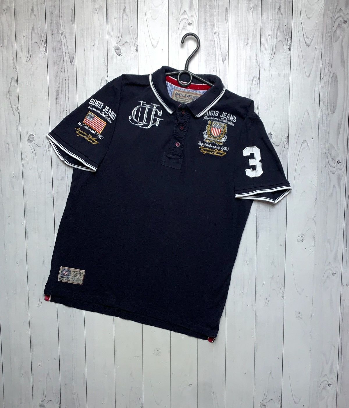 Vintage Vintage polo Ralph Lauren USA big logo size L Size US L / EU 52-54 / 3 - 2 Thumbnail