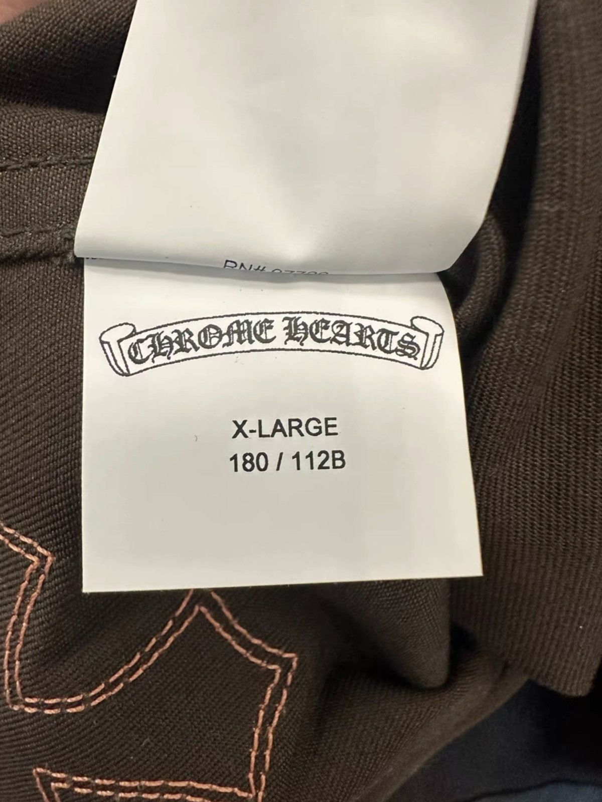 Chrome Hearts Chrome hearts work dog leather cross patch shirt jacket Size US XL / EU 56 / 4 - 7 Thumbnail