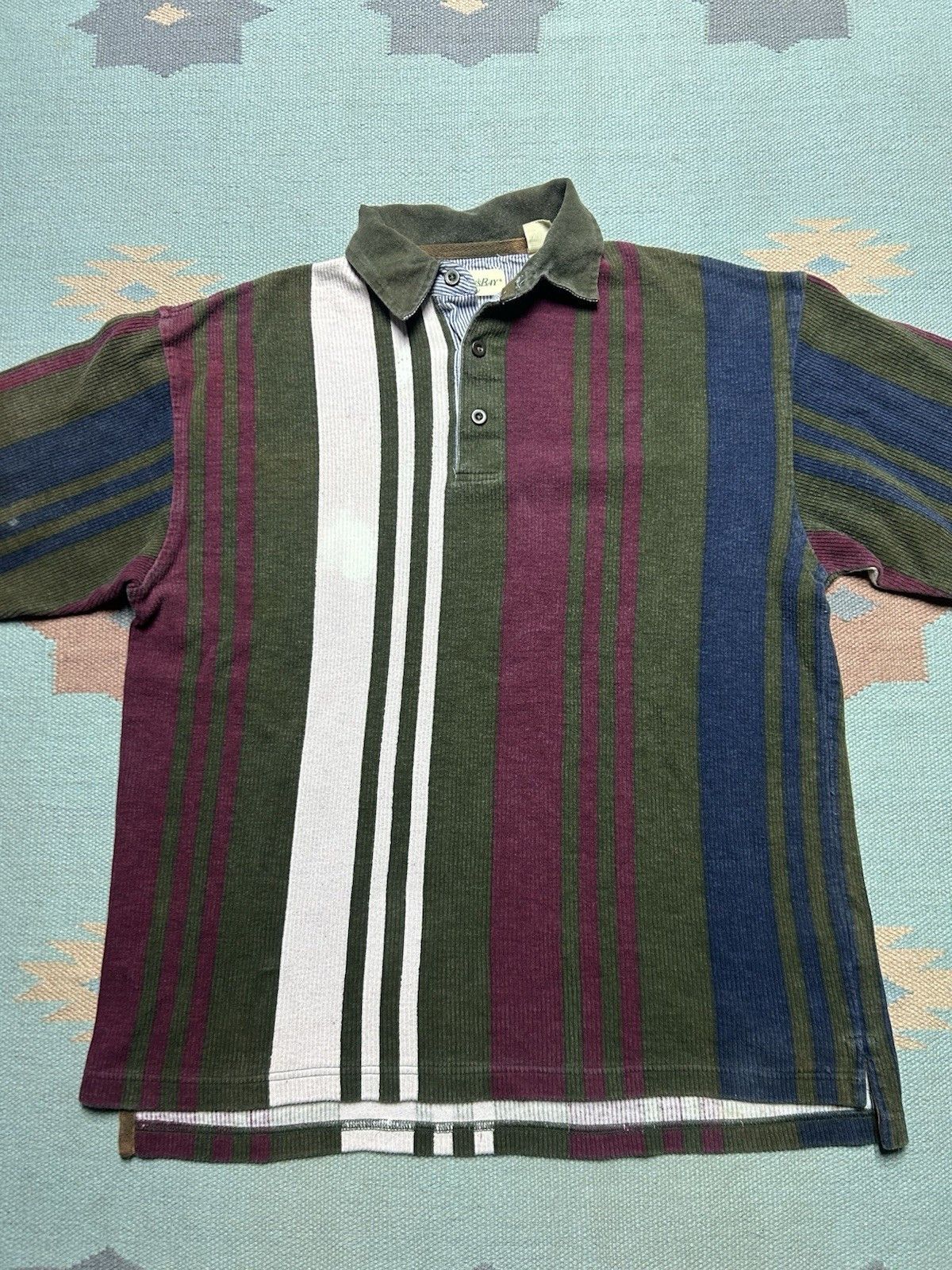 Vintage Vtg St. John’s bay polo shirt cotton knit men’s large Size US L / EU 52-54 / 3 - 3 Thumbnail