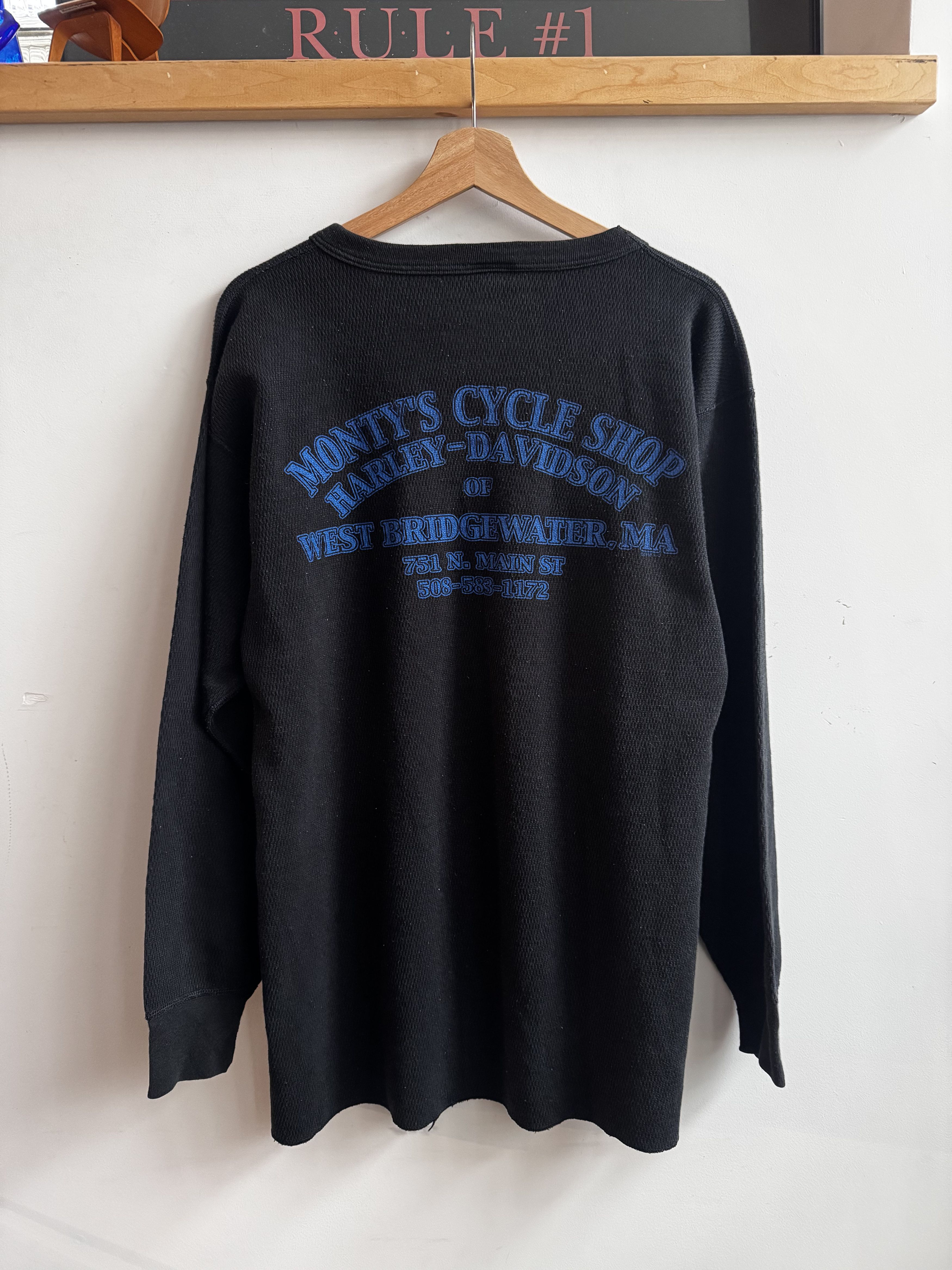 Harley Davidson 90s Harley Waffle Thermal Legends Wolf Shirt Size 3XL Size US XXL / EU 58 / 5 - 2 Thumbnail