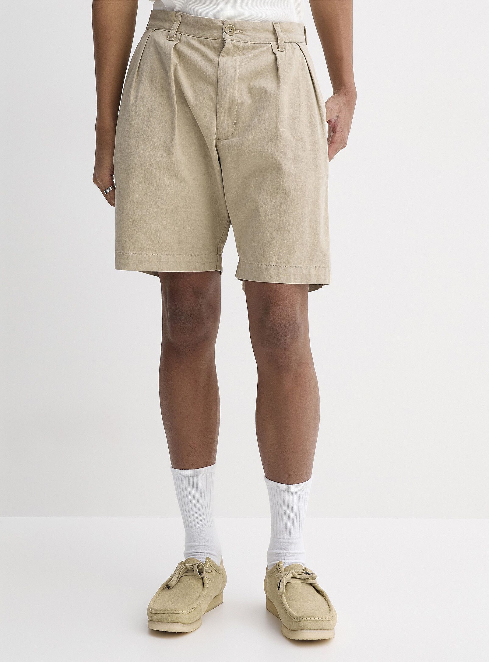 Service Works BNWT SS25 SERVICE WORKS PLEATED CHINO SHORTS BEIGE S Size US 30 / EU 46 - 1 Thumbnail
