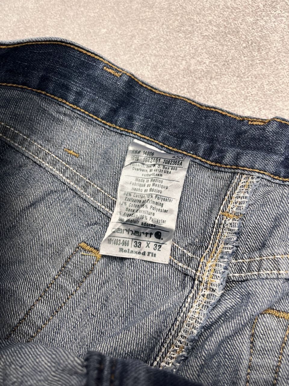Carhartt Vintage Carhartt Relaxed Baggy Fit Y2K Jeans 33x32 Size US 33 - 7 Thumbnail