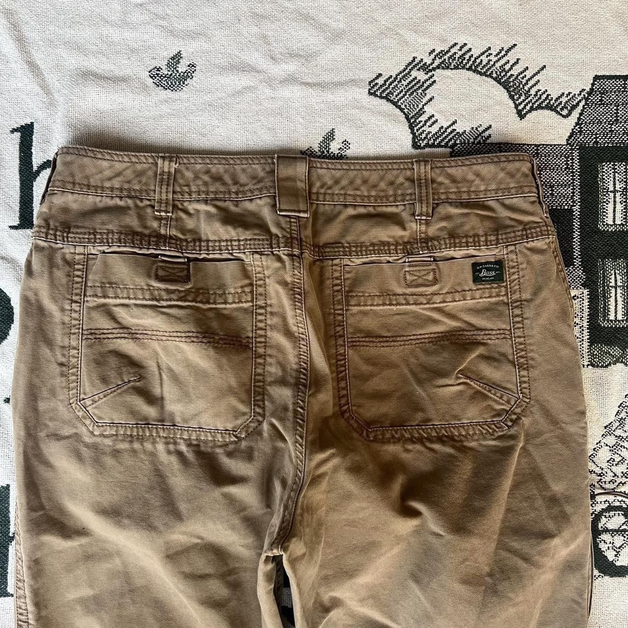 Japanese Brand × Vintage Vintage 2000s/Y2K Super Baggy Brown/Khaki Essential Pants! Size US 38 / EU 54 - 7 Thumbnail
