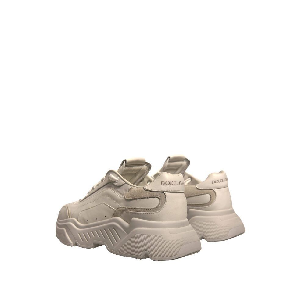 Dolce & Gabbana Dolce & Gabbana White Daymaster Leather Low Top Sneakers Sho Size US 9 / EU 42 - 4 Thumbnail