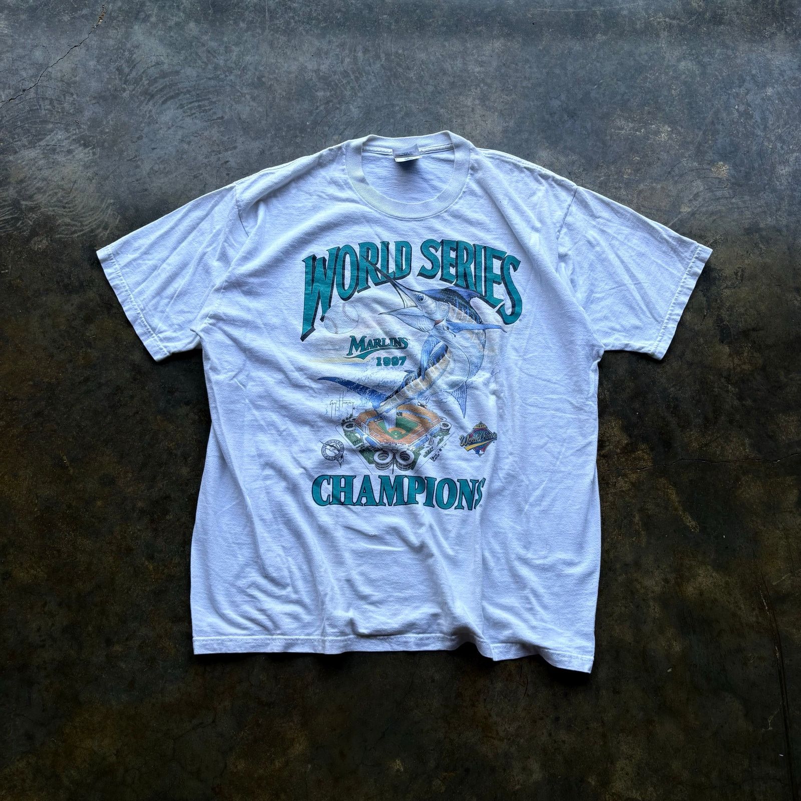 Pro Player Crazy Vintage Marlins World Series T-shirt Size US XL / EU 56 / 4 - 1 Thumbnail