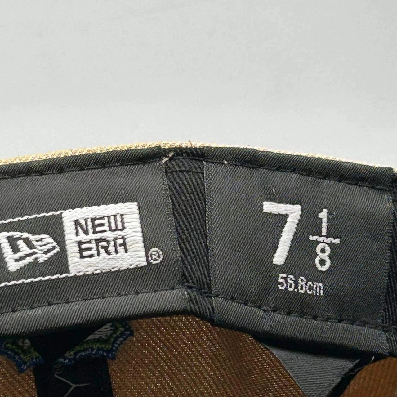 New Era Hartford Whalers Hat Men 7 1/8 Brown Blue NHL Fitted Cap New Size ONE SIZE - 9 Thumbnail