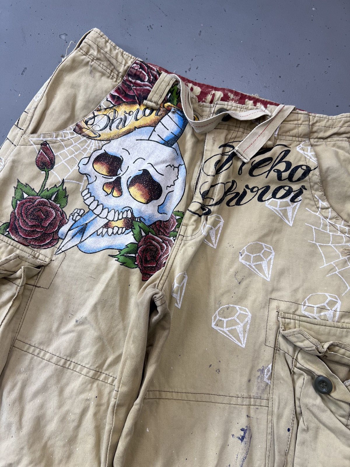 Ed Hardy Crazy vintage Ed hardy inspired tattoo printed short Size US 32 / EU 48 - 2 Thumbnail