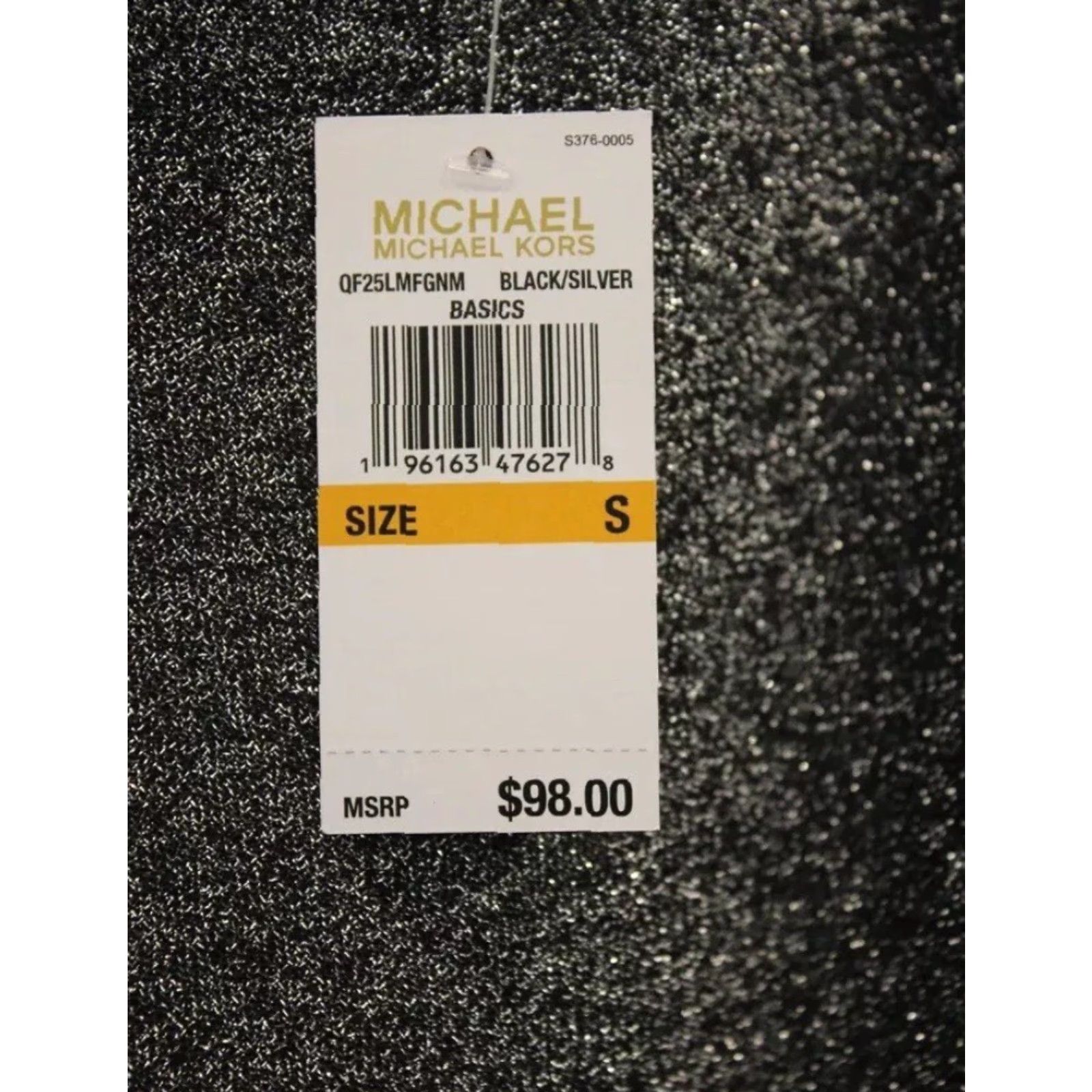 Michael Kors VINTAGE New NWT Women's Michael Kors Silver Glitter Side Slit Cold Shoulder Shirt Size S Size S / US 4 / IT 40 - 3 Thumbnail