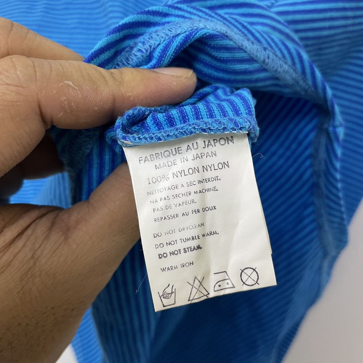 Yohji Yamamoto Y's Yohji Yamamoto Blue Stripe Boxy Longsleeve Size S / US 4 / IT 40 - 5 Thumbnail