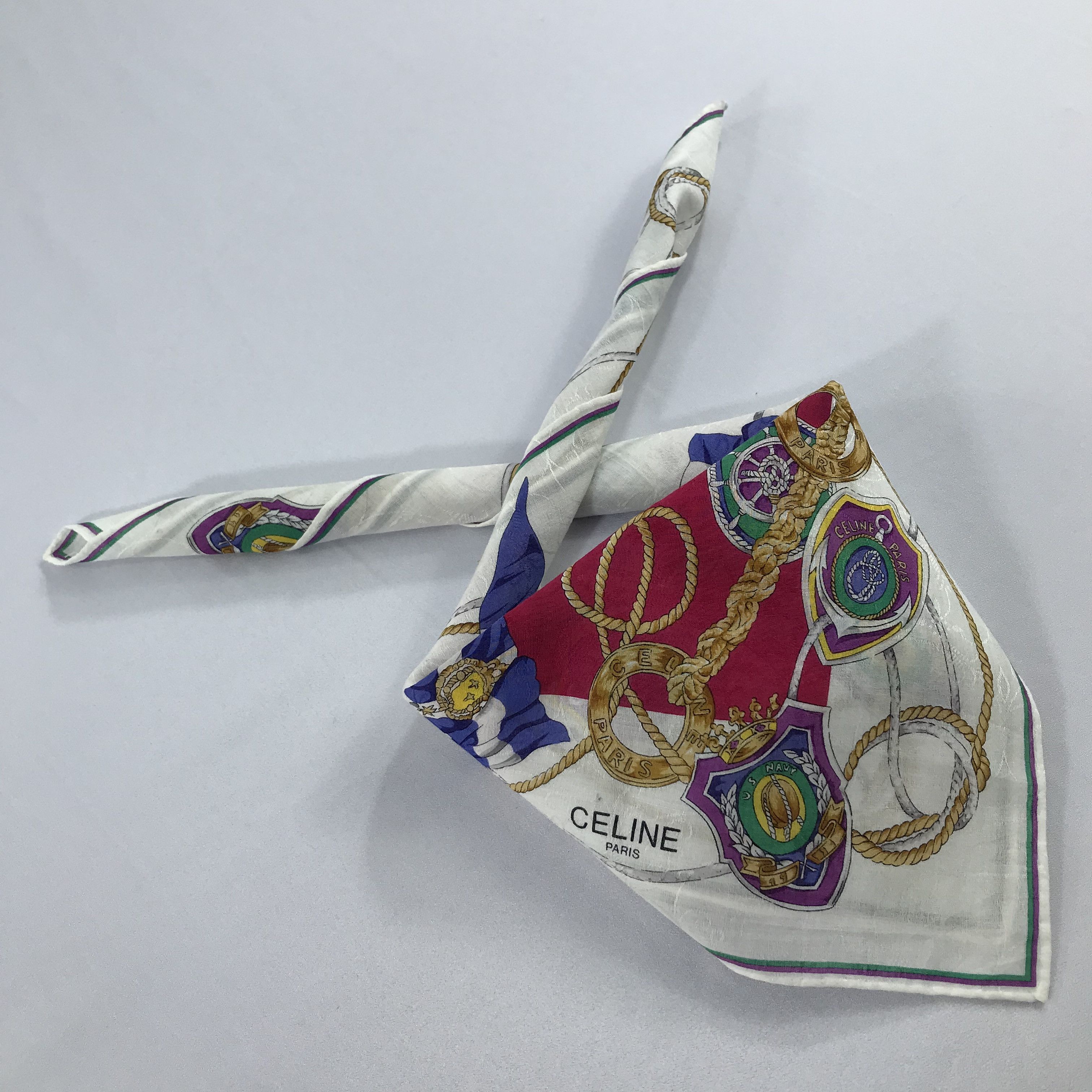 Celine × Vintage Celine Bandana / Handkerchief / Neckerchief - S2006 Size ONE SIZE - 4 Thumbnail