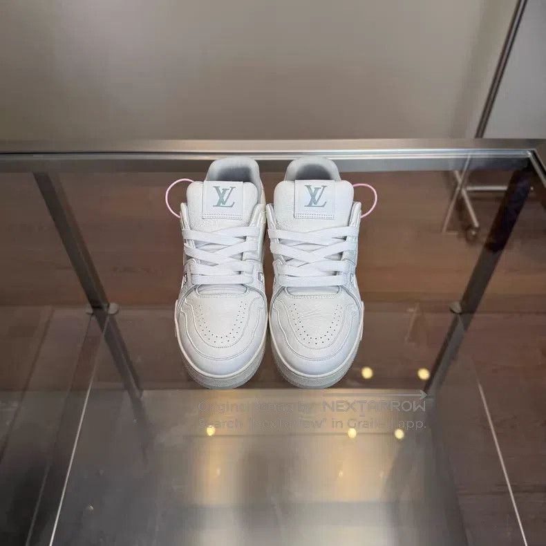 Louis Vuitton Louis Vuitton Trainer white cement shoes Size US 7 / IT 37 - 3 Thumbnail