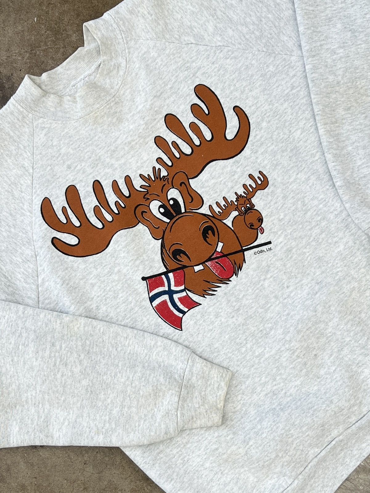 Vintage Vintage Norway Flag Moose Crewneck Large Size US L / EU 52-54 / 3 - 1 Thumbnail