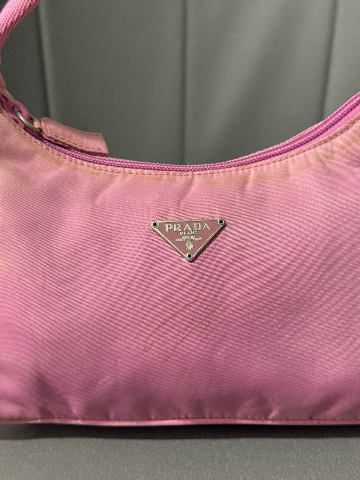 Prada Vintage Prada Small Pink Shoulder Hobo Style Bag Size ONE SIZE - 14 Thumbnail